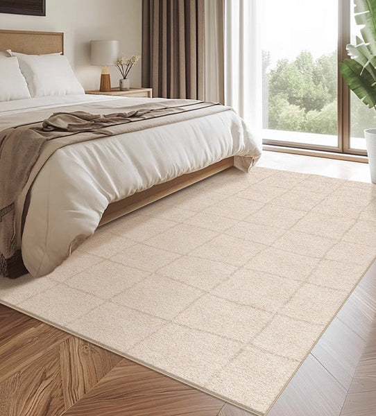 Geometric Contemporary Modern Rugs Next to Bed, Modern Rugs under Dining Room Table, Abstract Area Rugs for Living Room-Silvia Home Craft