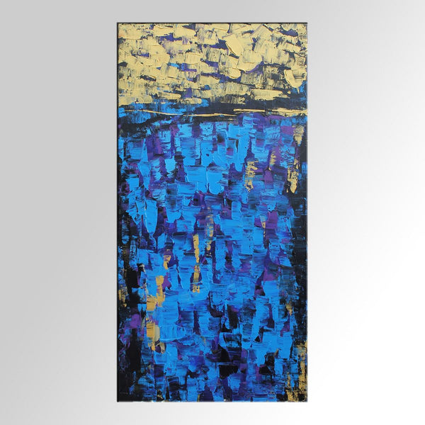 Custom Acrylic Art Painting, Large Canvas Art, Bedroom Canvas Art, Abstract Painting for Sale-Silvia Home Craft