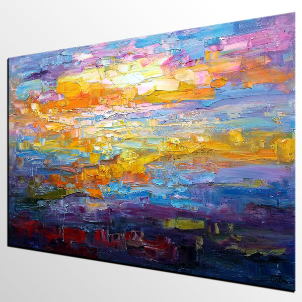 Abstract Art Paintings, Modern Paintings, Custom Original Abstact Paintings, Large Canvas Oil Painting, Contemporary Wall Art Paintings-Silvia Home Craft