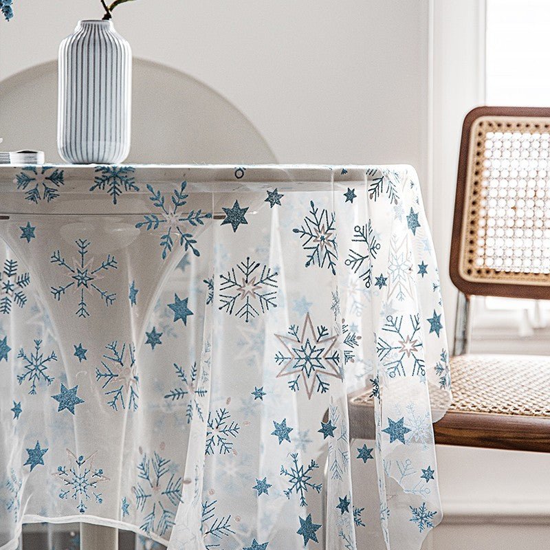 Extra Large Rectangular Tablecloth for Oval Table, Lace Embroidered Table Covers, Rectangular Table Covers for Coffee Table, Oversized Modern Lace Tablecloths-Silvia Home Craft