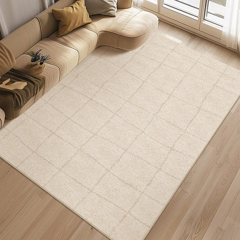 Geometric Contemporary Modern Rugs Next to Bed, Modern Rugs under Dining Room Table, Abstract Area Rugs for Living Room-Silvia Home Craft