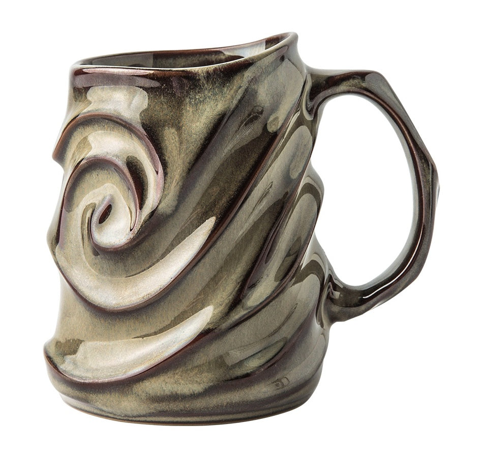 Brown Ceramic Coffee Mug, Stoneware Coffee Mugs, Large Capacity Coffee Cups, Large Handmade Pottery Coffee Mug-Silvia Home Craft
