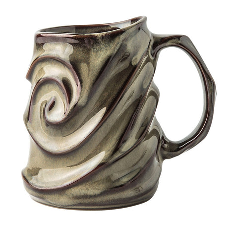 Brown Ceramic Coffee Mug, Stoneware Coffee Mugs, Large Capacity Coffee Cups, Large Handmade Pottery Coffee Mug-Silvia Home Craft