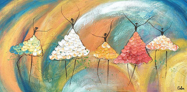 Canvas Paintings for Bedroom, Ballet Dancer Painting, Simple Wall Art Painting, Abstract Canvas Painting, Abstract Wall Art Paintings, Large Painting for Sale-Silvia Home Craft