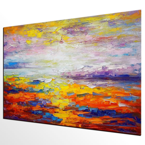 Custom Original Wall Art, Large Canvas Painting, Abstract Art Painting, Contemporary Artwork-Silvia Home Craft