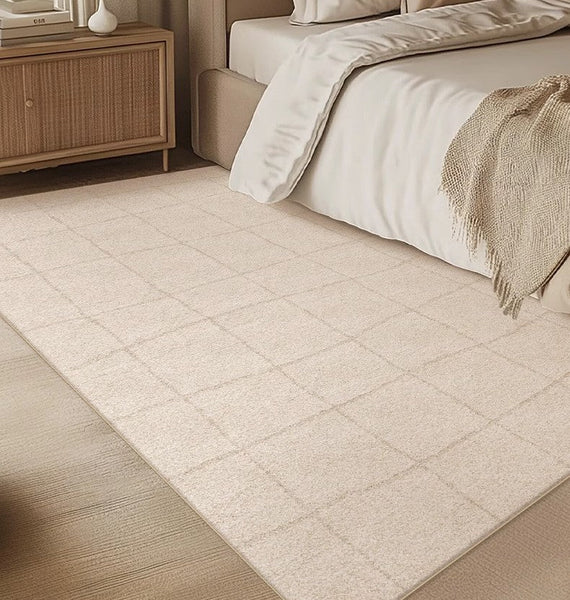 Geometric Contemporary Modern Rugs Next to Bed, Modern Rugs under Dining Room Table, Abstract Area Rugs for Living Room-Silvia Home Craft