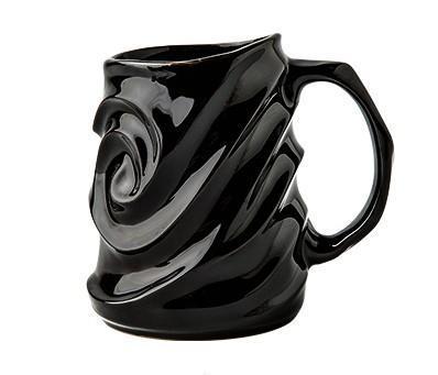 Stoneware Coffee Mugs, Black Ceramic Coffee Mug, Large Capacity Coffee Cups, Birthday Gifts, Handmade Pottery Coffee Mug-Silvia Home Craft
