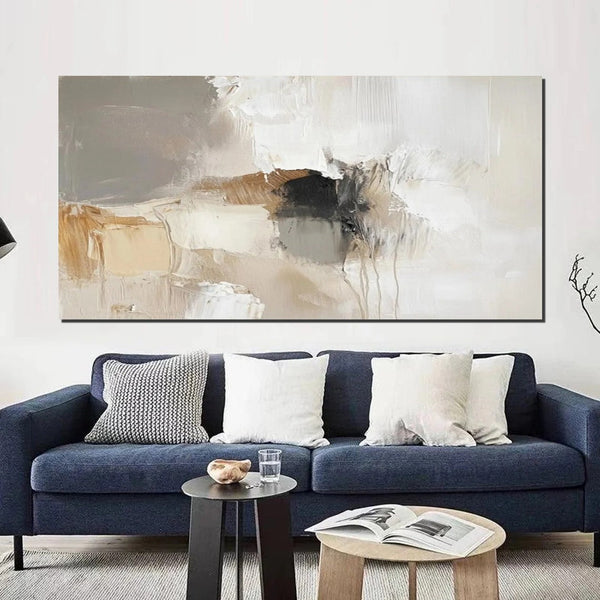 Hand Painted Wall Art Painting, Large Modern Acrylic Painting, Contemporary Canvas Artwork, Abstract Wall Art Paintings, Modern Art for Dining Room-Silvia Home Craft