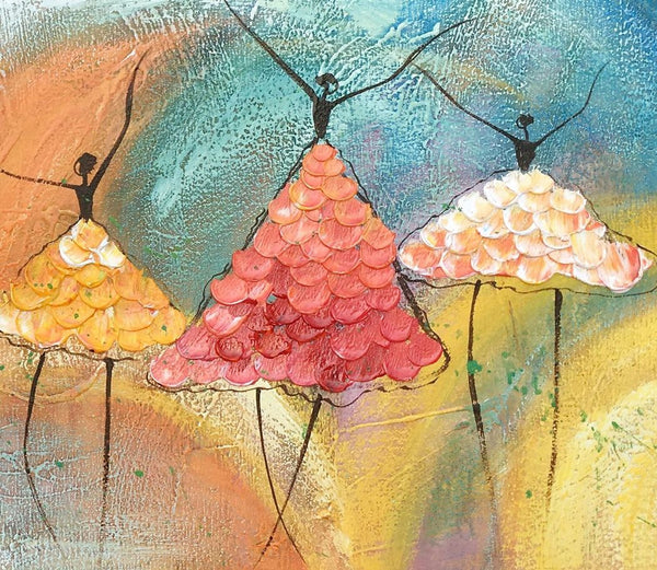 Canvas Paintings for Bedroom, Ballet Dancer Painting, Simple Wall Art Painting, Abstract Canvas Painting, Abstract Wall Art Paintings, Large Painting for Sale-Silvia Home Craft