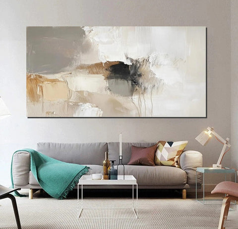 Hand Painted Wall Art Painting, Large Modern Acrylic Painting, Contemporary Canvas Artwork, Abstract Wall Art Paintings, Modern Art for Dining Room-Silvia Home Craft