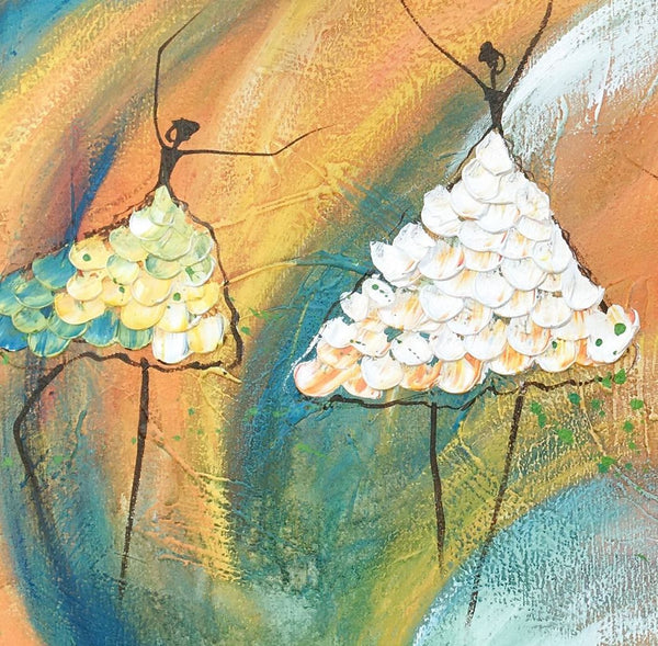 Canvas Paintings for Bedroom, Ballet Dancer Painting, Simple Wall Art Painting, Abstract Canvas Painting, Abstract Wall Art Paintings, Large Painting for Sale-Silvia Home Craft