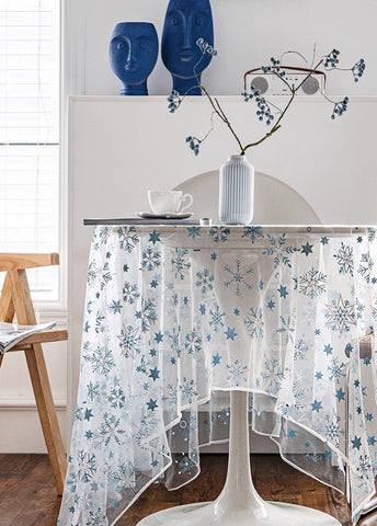 Extra Large Rectangular Tablecloth for Oval Table, Lace Embroidered Table Covers, Rectangular Table Covers for Coffee Table, Oversized Modern Lace Tablecloths-Silvia Home Craft