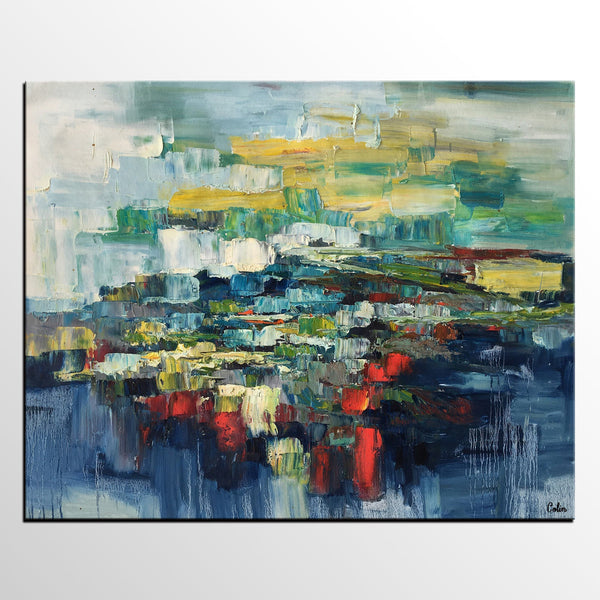 Heavy Texture Painting, Large Painting for Living Room, Abstract Painting for Sale, Custom Art Painting-Silvia Home Craft