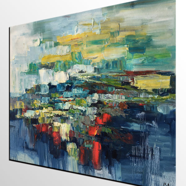 Heavy Texture Painting, Large Painting for Living Room, Abstract Painting for Sale, Custom Art Painting-Silvia Home Craft
