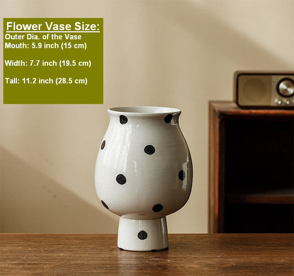 Ceramic Bud Vases, Small Flower Vases on Table, Handmade Water Holding Flower Vase, Modern Porcelain Flower Vases-Silvia Home Craft
