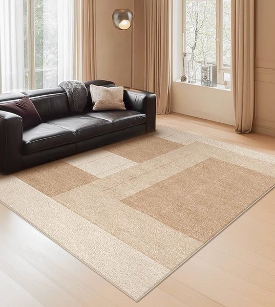Large Modern Rugs for Living Room, Mid Century Modern Rugs for Bedroom, Contemporary Abstract Rugs under Dining Room Table-Silvia Home Craft