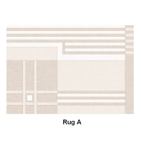 Geometric Modern Rug Placement Ideas for Living Room, Contemporary Area Rugs for Dining Room, Modern Rug Ideas for Bedroom-Silvia Home Craft