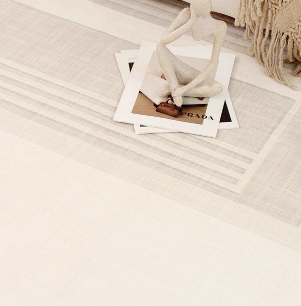 Geometric Modern Rug Placement Ideas for Living Room, Contemporary Area Rugs for Dining Room, Modern Rug Ideas for Bedroom-Silvia Home Craft