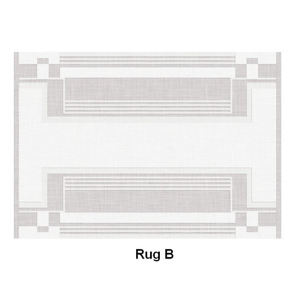 Modern Abstract Rugs under Dining Room Table, Geometric Modern Carpets for Bedroom, Modern Grey Rugs for Living Room-Silvia Home Craft