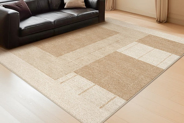 Large Modern Rugs for Living Room, Mid Century Modern Rugs for Bedroom, Contemporary Abstract Rugs under Dining Room Table-Silvia Home Craft