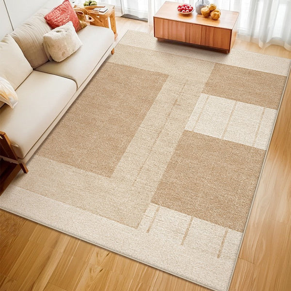 Large Modern Rugs for Living Room, Mid Century Modern Rugs for Bedroom, Contemporary Abstract Rugs under Dining Room Table-Silvia Home Craft