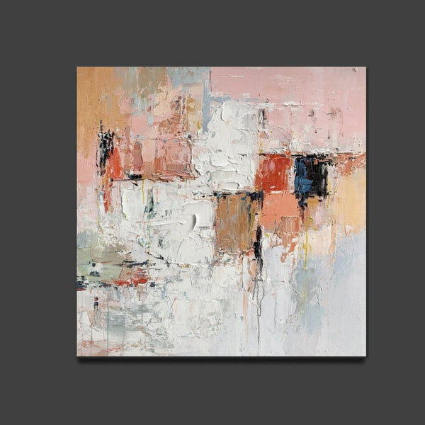 Extra Large Abstract Paintings on Canvas, Hand Painted Abstract Painting, Bedroom Wall Art Ideas, Simple Painting Ideas for Bedroom-Silvia Home Craft