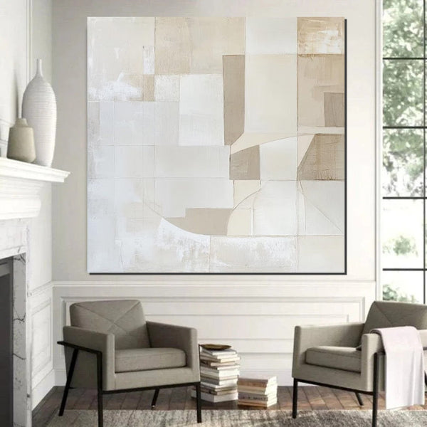 Contemporary Modern Artwork, Large Modern Canvas Painting, Wall Art for Bedroom, Hand Painted Wall Art Painting-Silvia Home Craft