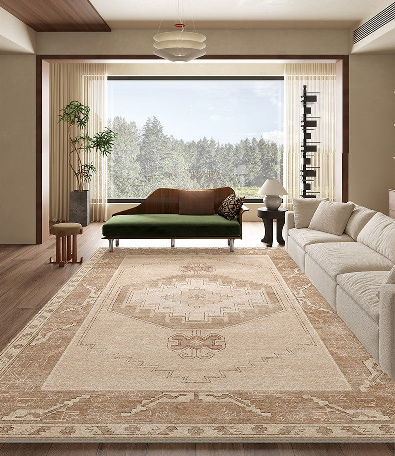 Geometric Modern Carpets for Office, Abstract Modern Rugs for Living Room, Contemporary Modern Rugs Next to Bed, Modern Rugs under Dining Room Table-Silvia Home Craft