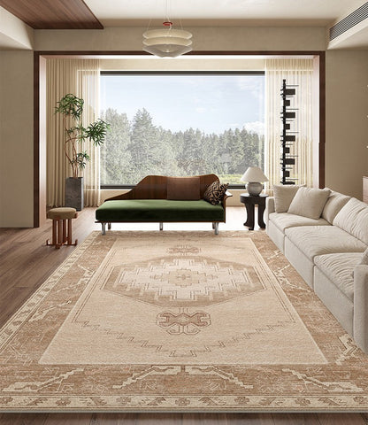 Geometric Modern Carpets for Office, Abstract Modern Rugs for Living Room, Contemporary Modern Rugs Next to Bed, Modern Rugs under Dining Room Table-Silvia Home Craft