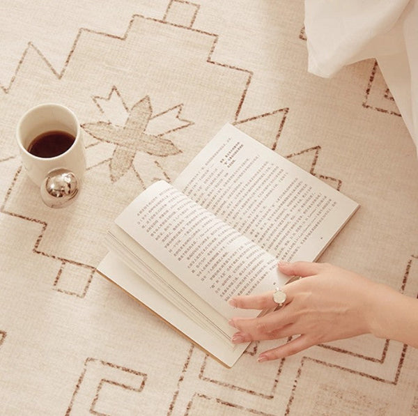 Geometric Modern Carpets for Office, Abstract Modern Rugs for Living Room, Contemporary Modern Rugs Next to Bed, Modern Rugs under Dining Room Table-Silvia Home Craft