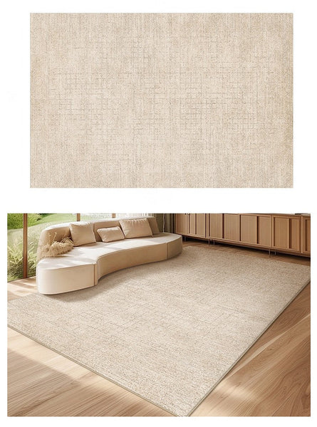 Modern Rugs under Dining Room Table, Abstract Area Rugs for Living Room, Geometric Contemporary Modern Rugs Next to Bed-Silvia Home Craft