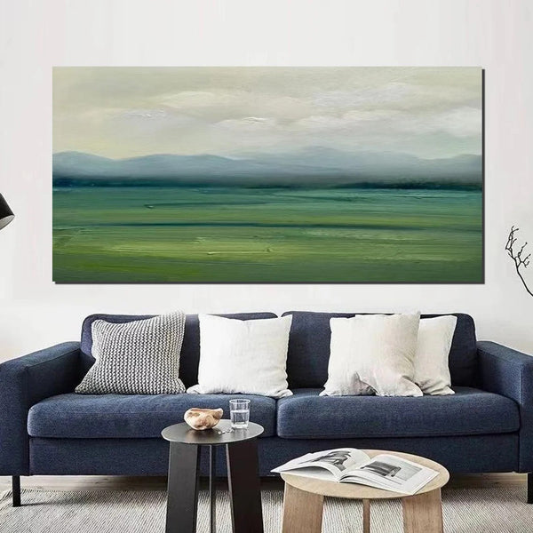 Hand Painted Wall Art Paintings, Contemporary Canvas Artwork, Abstract Landscape Acrylic Paintings, Abstract Wall Art Paintings, Modern Art for Dining Room-Silvia Home Craft