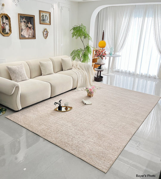 Modern Rugs under Dining Room Table, Abstract Area Rugs for Living Room, Geometric Contemporary Modern Rugs Next to Bed-Silvia Home Craft
