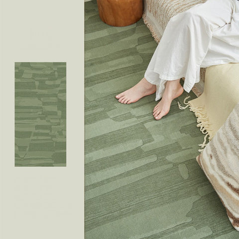 Modern Rug Ideas for Living Room, Green Modern Rugs under Sofa, Abstract Contemporary Rugs for Bedroom, Dining Room Floor Rugs-Silvia Home Craft