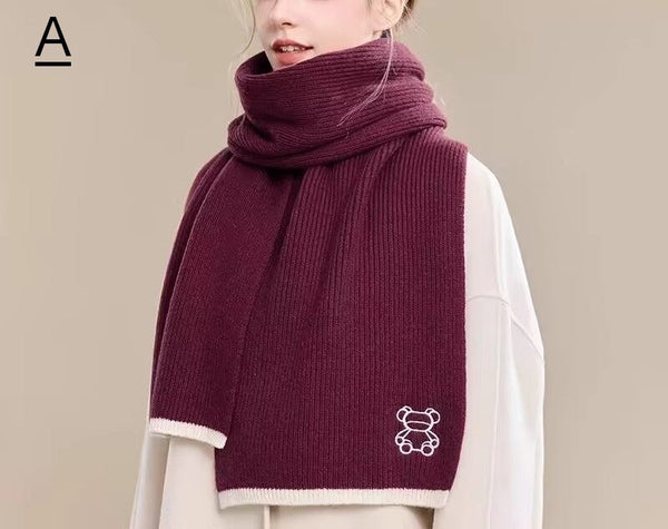 Warm Winter Scarf, Cold Weather Scarf, Fashion Scarf, Christmas Gifts for Her, Holiday Scarf, Winter Wool Scarf, Soft Cashmere Scarf for Women, Elegant Wool Scarves-Silvia Home Craft