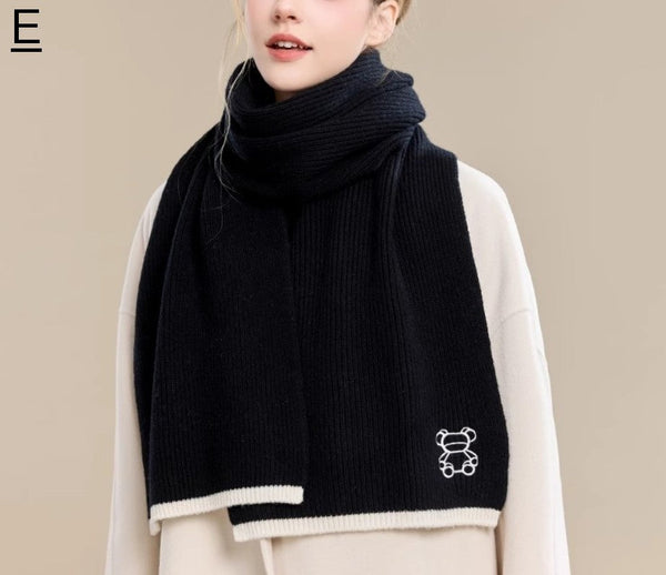 Warm Winter Scarf, Cold Weather Scarf, Fashion Scarf, Christmas Gifts for Her, Holiday Scarf, Winter Wool Scarf, Soft Cashmere Scarf for Women, Elegant Wool Scarves-Silvia Home Craft