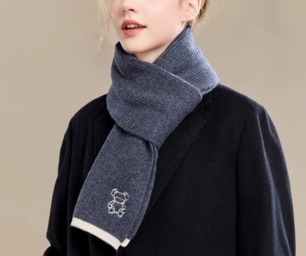 Warm Winter Scarf, Cold Weather Scarf, Fashion Scarf, Christmas Gifts for Her, Holiday Scarf, Winter Wool Scarf, Soft Cashmere Scarf for Women, Elegant Wool Scarves-Silvia Home Craft