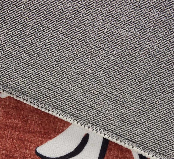 Abstract Contemporary Rugs Next to Bed, Flower Pattern Contemporary Modern Rugs, Modern Rugs for Living Room, Modern Rugs for Dining Room-Silvia Home Craft
