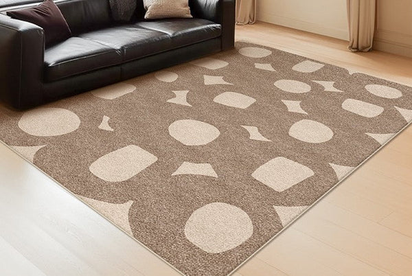 Living Room Modern Area Rug, Large Area Rugs for Office, Contemporary Area Rugs under Sofa, Bedroom Modern Floor Rugs-Silvia Home Craft