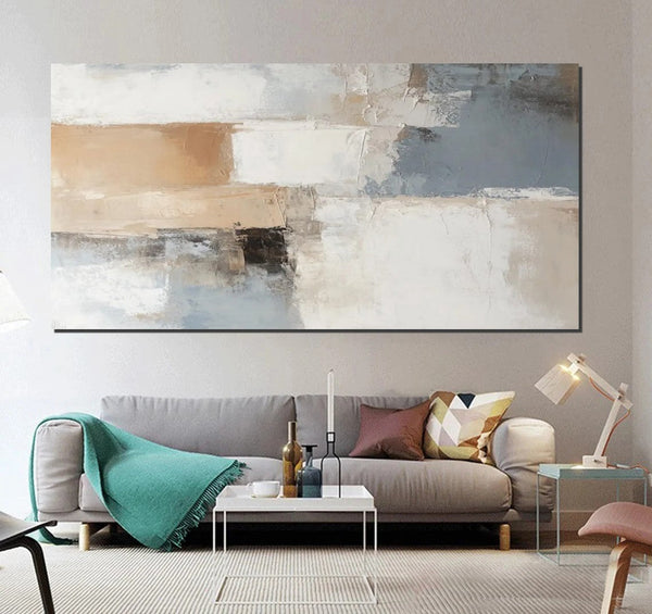 Acrylic Paintings for Living Room, Simple Painting Ideas for Living Room, Acrylic Painting on Canvas, Modern Paintings for Bedroom, Large Wall Art Ideas for Dining Room-Silvia Home Craft