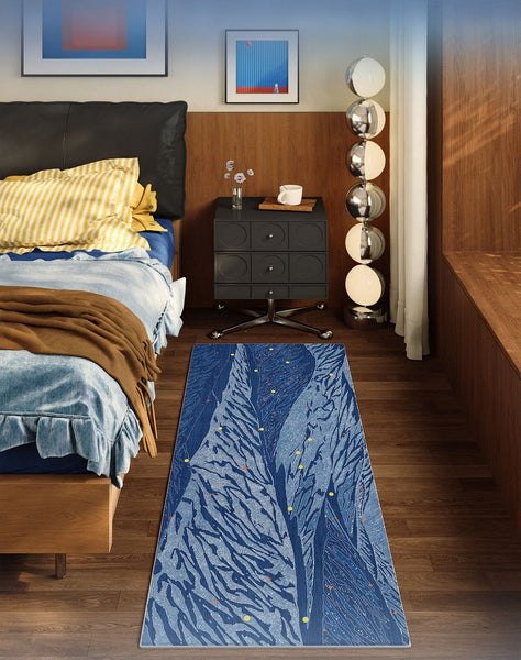 Geometric Modern Rugs under Dining Room Table, Contemporary Modern Rugs Next to Bed, Abstract Area Rugs for Living Room, Modern Carpets for Office-Silvia Home Craft