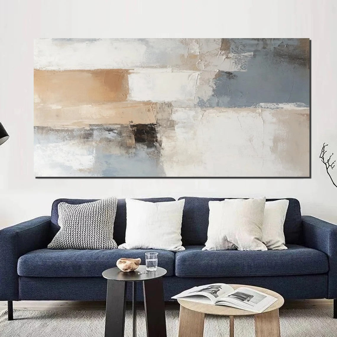 Acrylic Paintings for Living Room, Simple Painting Ideas for Living Room, Acrylic Painting on Canvas, Modern Paintings for Bedroom, Large Wall Art Ideas for Dining Room-Silvia Home Craft