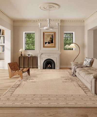 Contemporary Modern Rugs Next to Bed, Modern Rugs under Dining Room Table, Geometric Modern Carpets for Office, Abstract Modern Rugs for Living Room-Silvia Home Craft