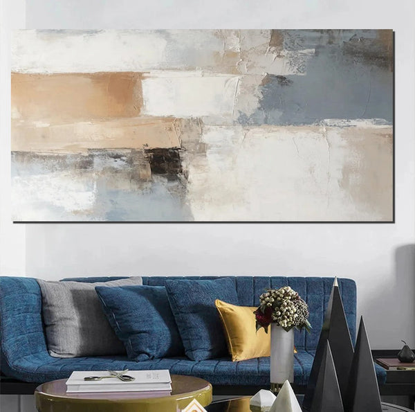 Acrylic Paintings for Living Room, Simple Painting Ideas for Living Room, Acrylic Painting on Canvas, Modern Paintings for Bedroom, Large Wall Art Ideas for Dining Room-Silvia Home Craft