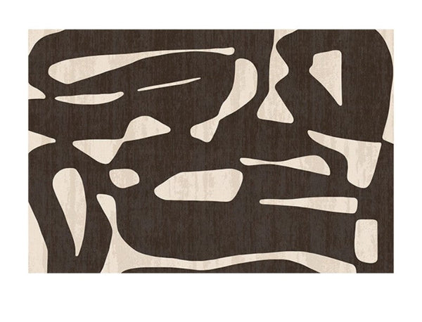 Dining Room Floor Rugs, Abstract Contemporary Rugs for Bedroom, Modern Rug Ideas for Living Room, Modern Rugs under Sofa-Silvia Home Craft