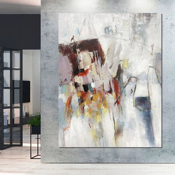 Canvas Painting for Living Room, Simple Modern Art, Extra Large Wall Art Painting, Modern Contemporary Abstract Artwork, Large Paintings for Sale-Silvia Home Craft