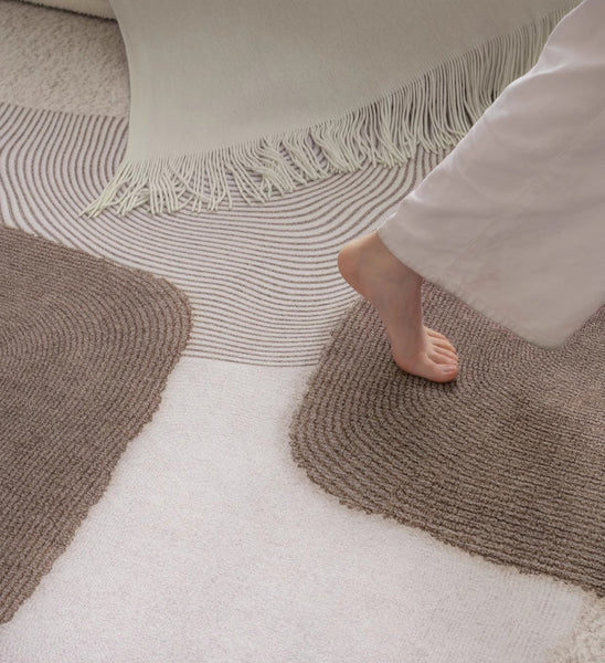 Living Room Modern Rugs, Modern Living Room Rug Placement Ideas, Extra Large Contemporary Area Rugs for Bedroom, Dining Room Floor Carpets-Silvia Home Craft