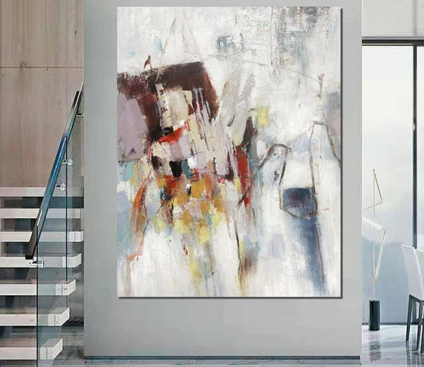 Canvas Painting for Living Room, Simple Modern Art, Extra Large Wall Art Painting, Modern Contemporary Abstract Artwork, Large Paintings for Sale-Silvia Home Craft