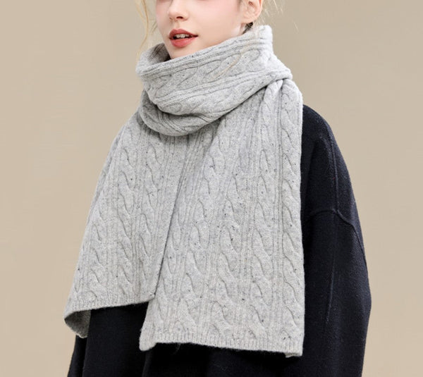 Soft Cashmere Scarf for Women, Elegant Wool Scarves, Christmas Gifts for Her, Holiday Scarf, Winter Wool Scarf, Warm Winter Scarf, Cold Weather Scarf, Fashion Scarf-Silvia Home Craft