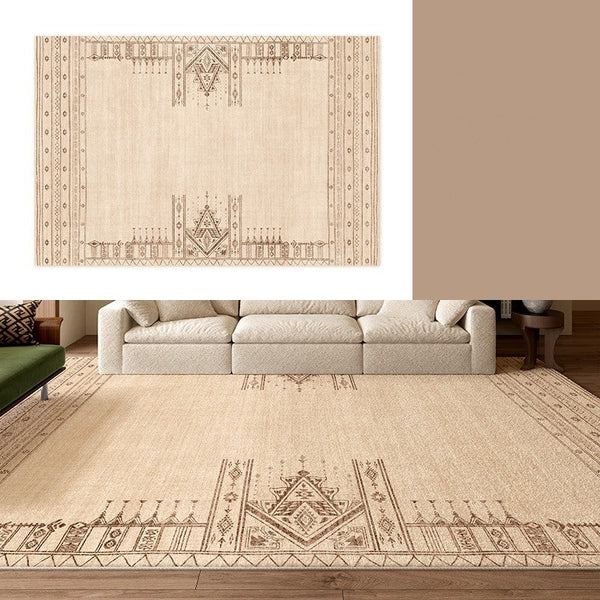 Contemporary Modern Rugs Next to Bed, Modern Rugs under Dining Room Table, Geometric Modern Carpets for Office, Abstract Modern Rugs for Living Room-Silvia Home Craft